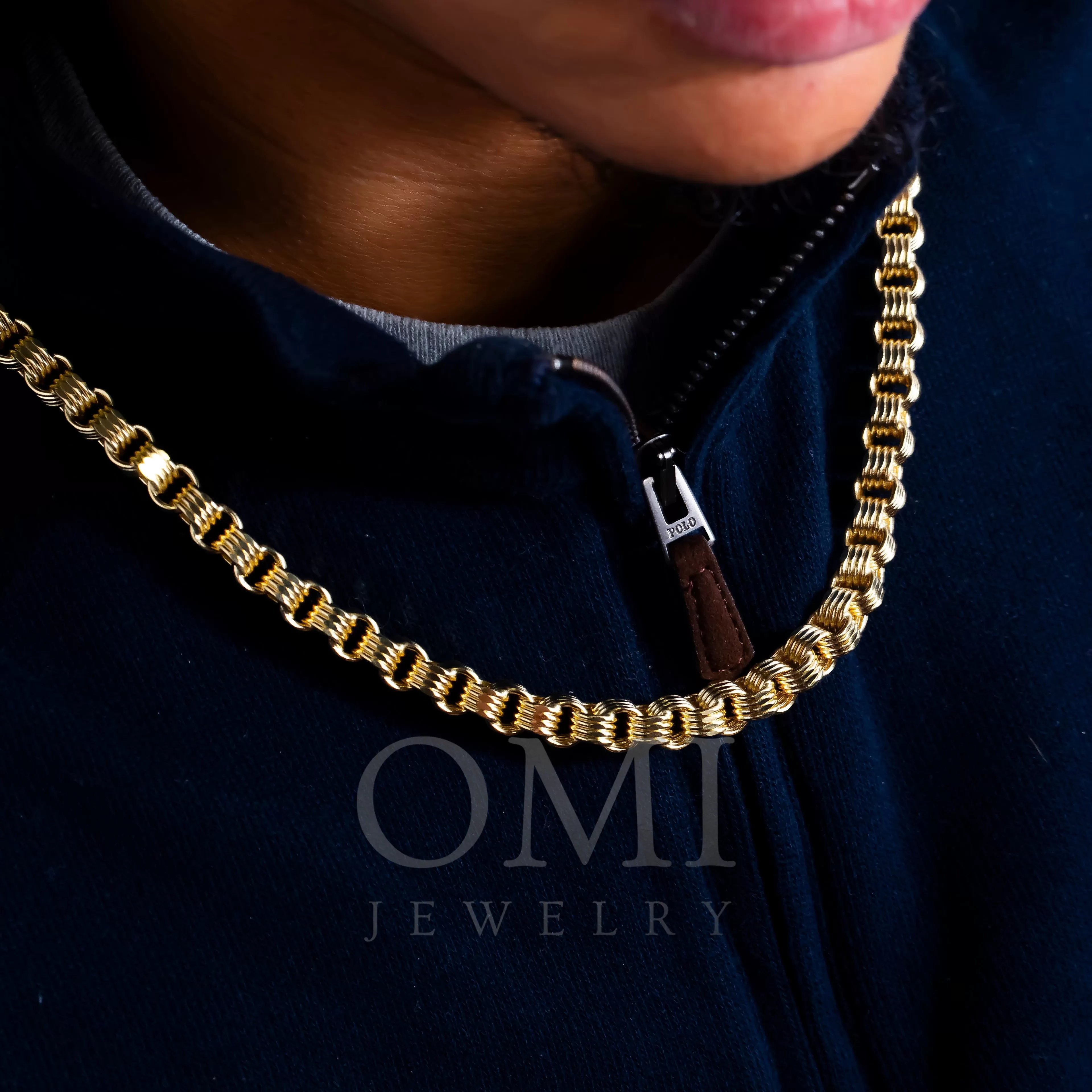 10K GOLD 7.32MM HOLLOW BOX BYZANTINE CHAIN