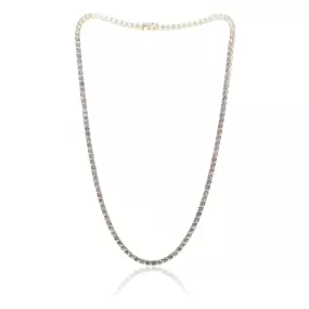 14K YELLOW GOLD DIAMOND TENNIS NECKLACE 16.56CTW