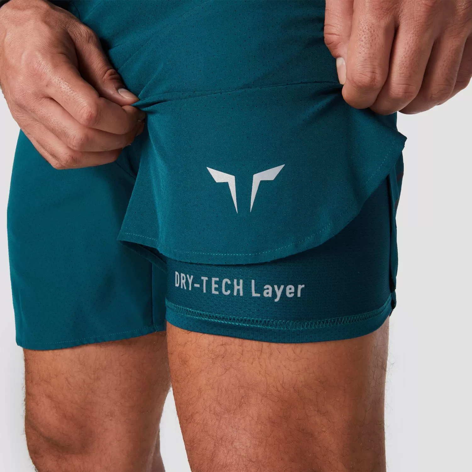 2-in-1 Dry Tech Shorts 2.0 - Teal