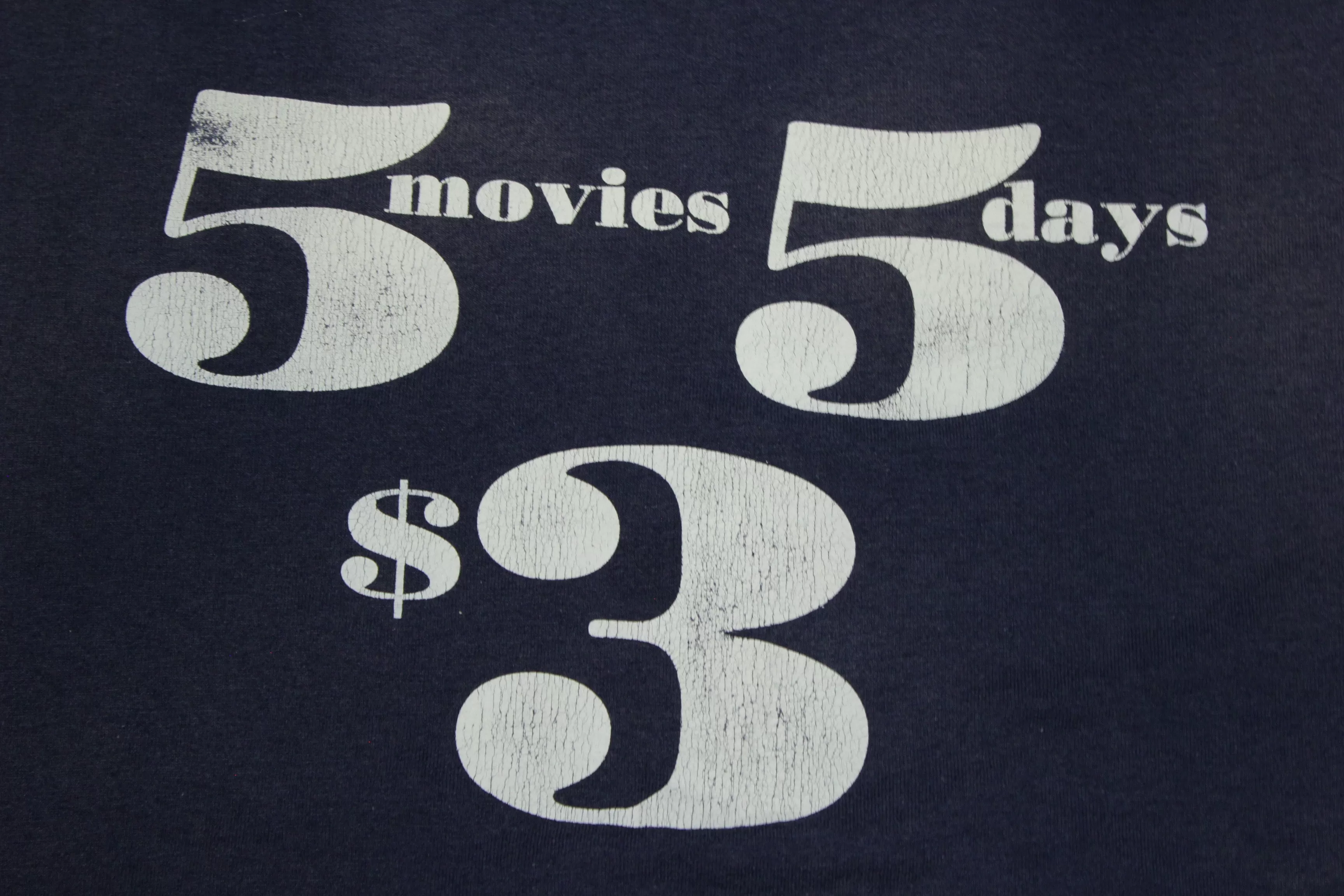 5 Movies 5 Days $3 Vintage 90's Single Stitch Oneita T-Shirt