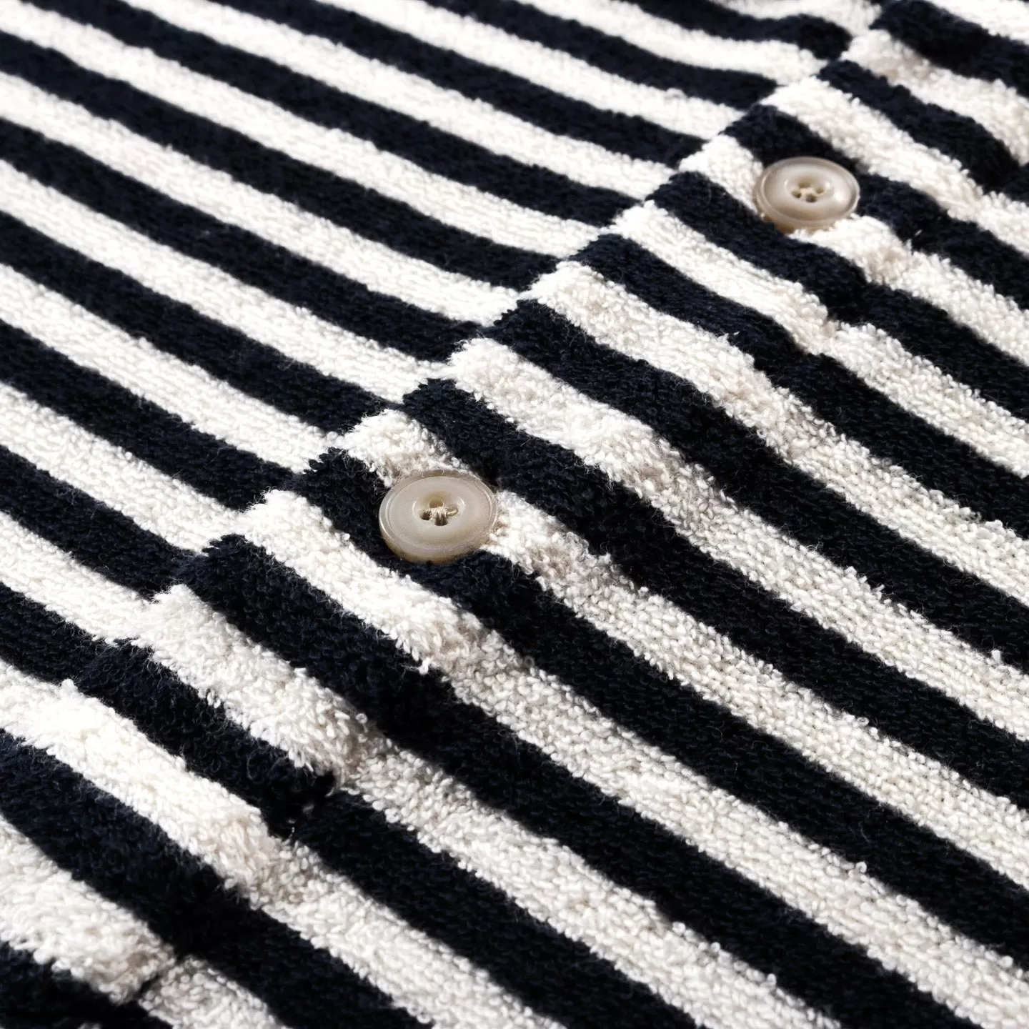 A KIND OF GUISE LINO SHIRT OREO STRIPE