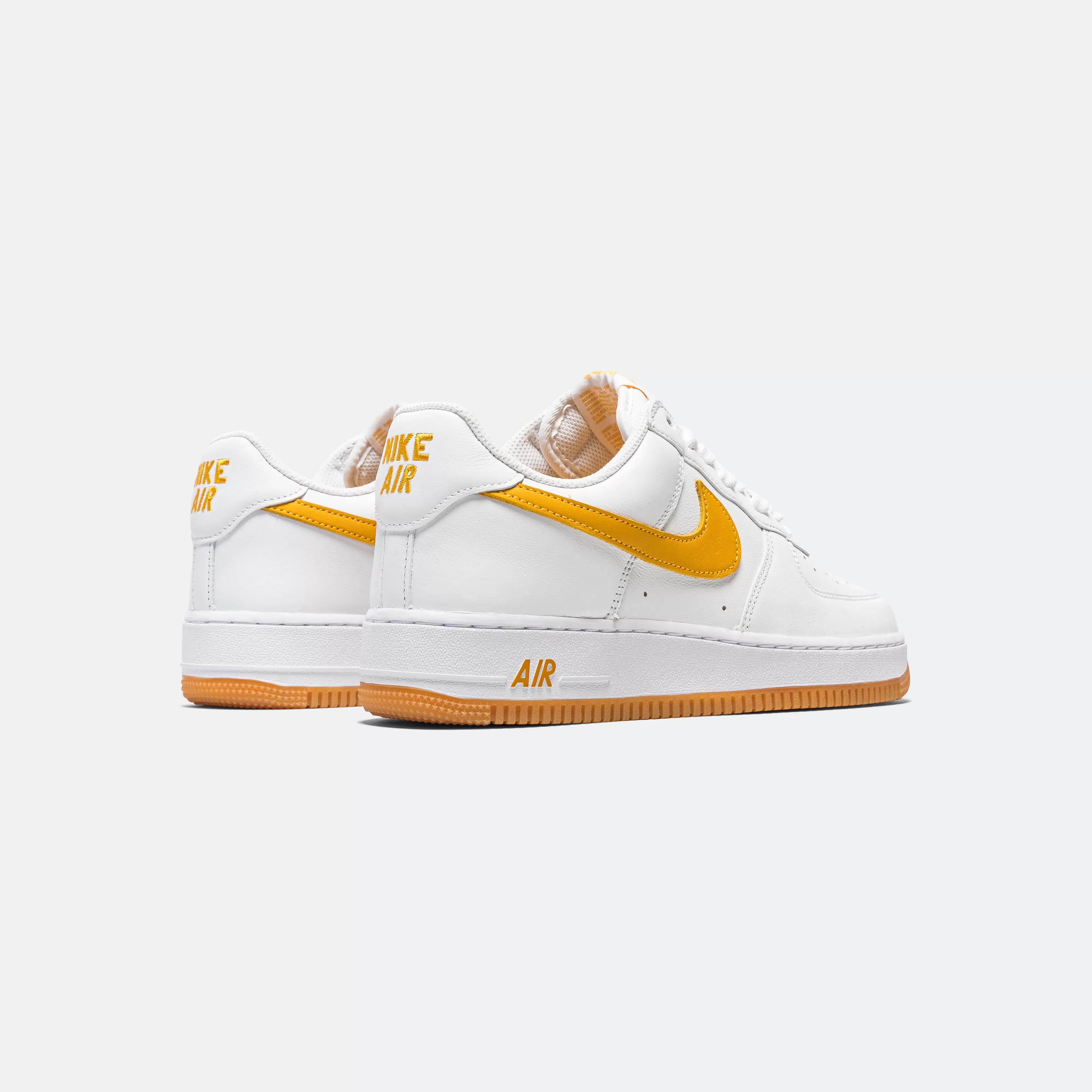 Air Force 1 Low Retro QS - White/University Gold-Gum Yellow