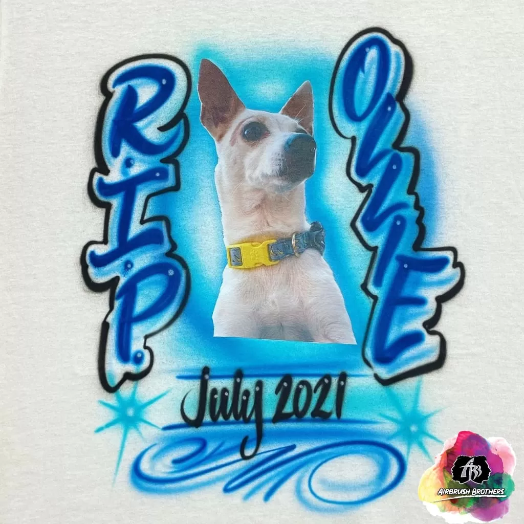 Airbrush Memorial Pet Shirt Design