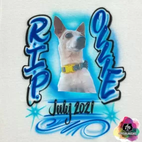 Airbrush Memorial Pet Shirt Design