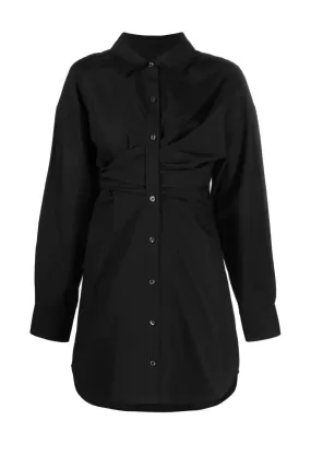 alexanderwang.t Draped Button Up Dress - Black