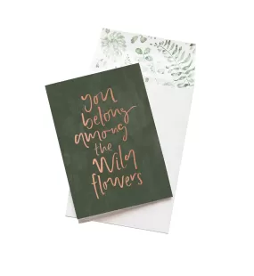 Among the Wildflowers GREETING CARD