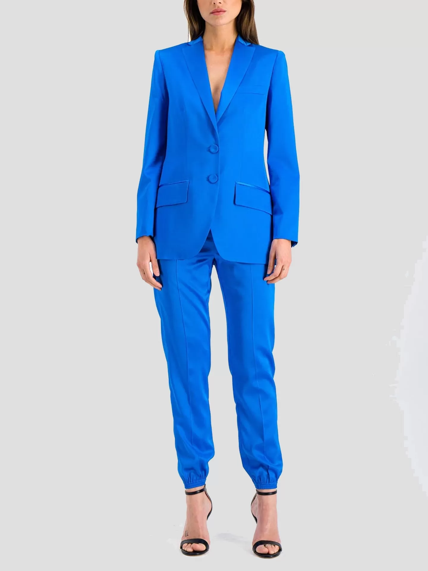 Armand Blue Silk Blazer