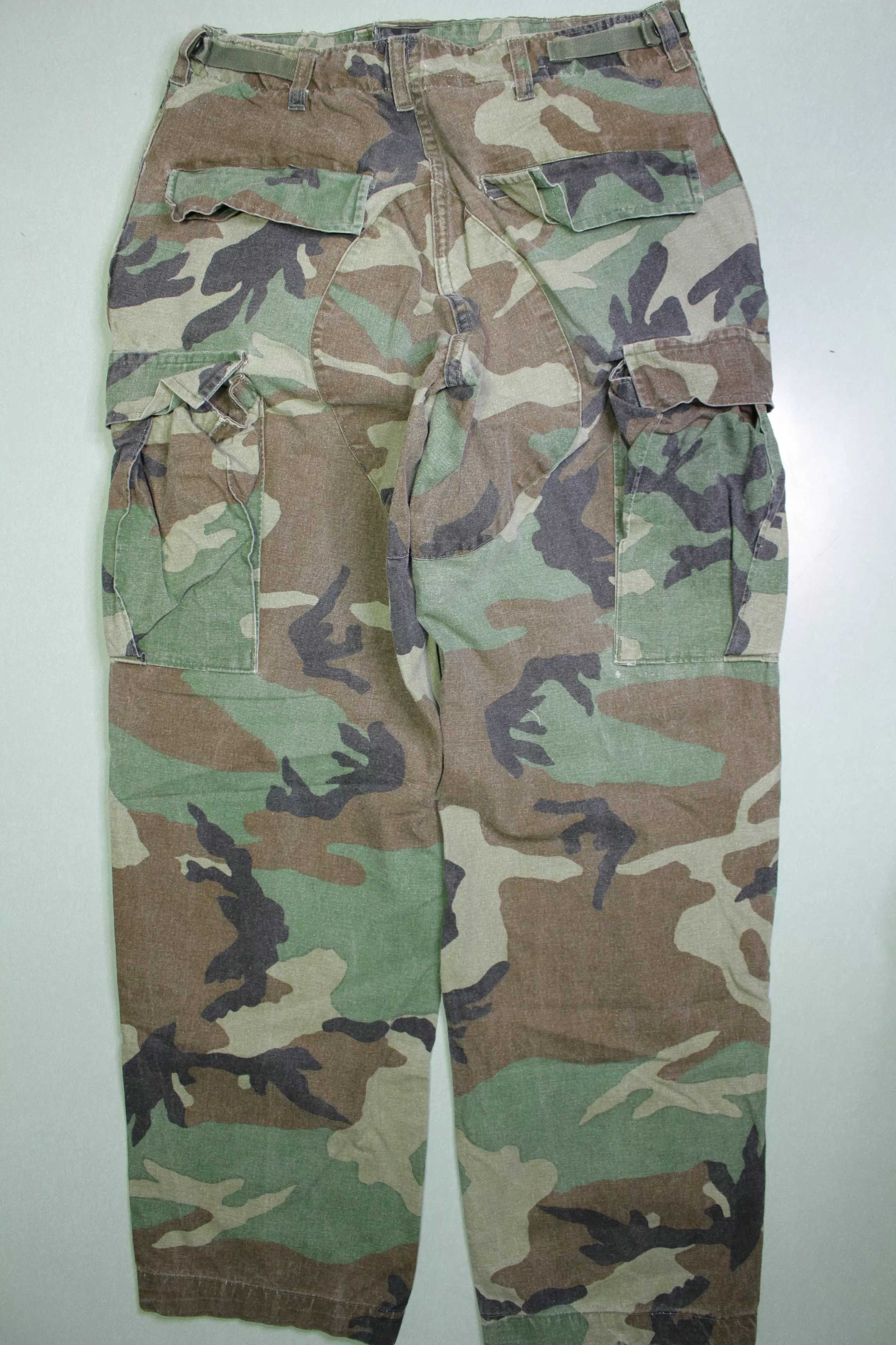 Army Camo Vintage 2001 BDU Woodland Military Issue Cargo Pants