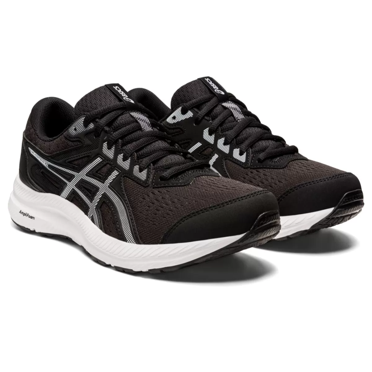 Asics Gel Contend 8 Women Black White    