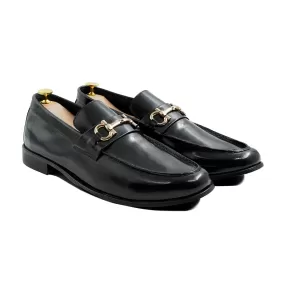 Atleta - Men's Black Box Leather High Shine Loafer