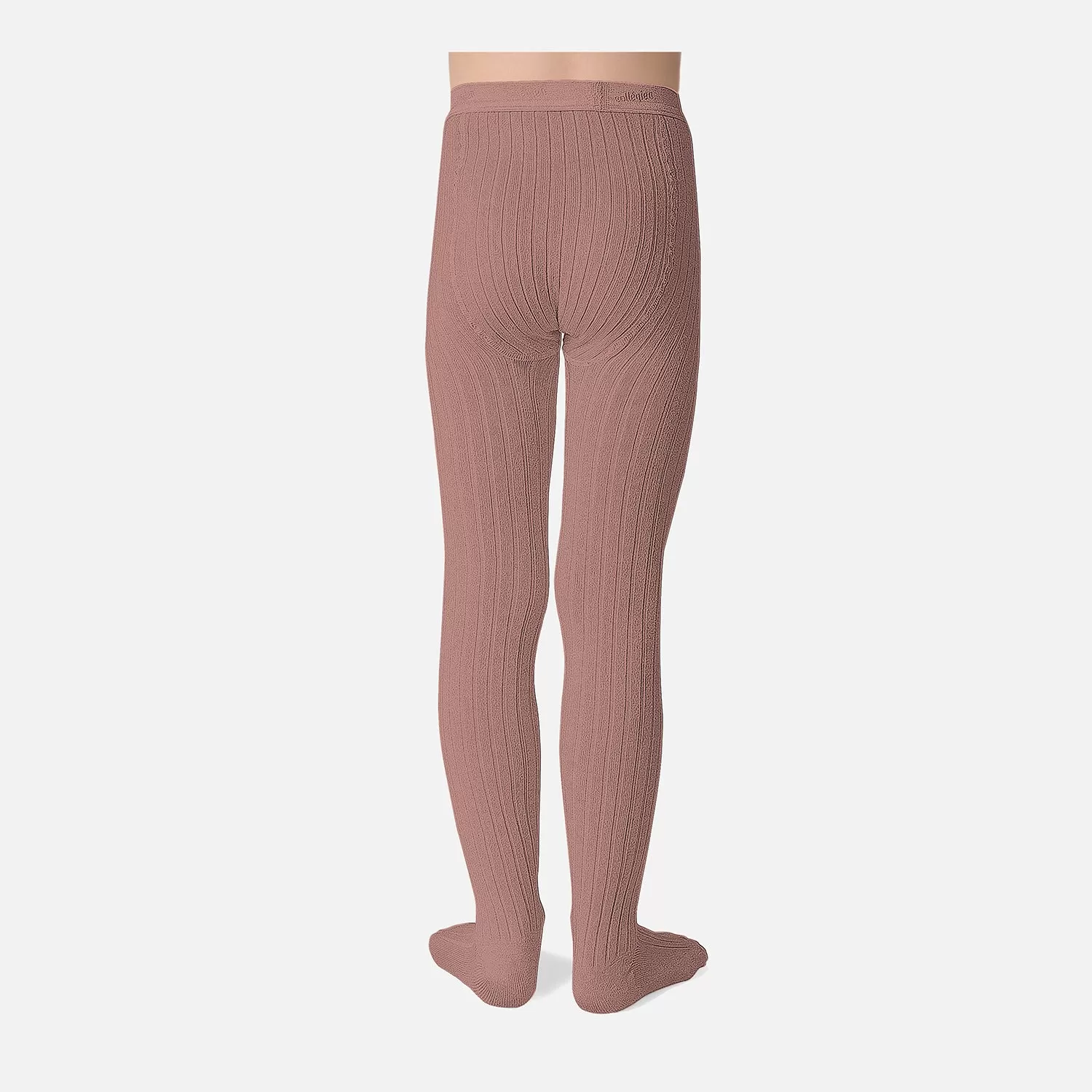 Babies & Kids Cotton Rib Tights - Rosewood