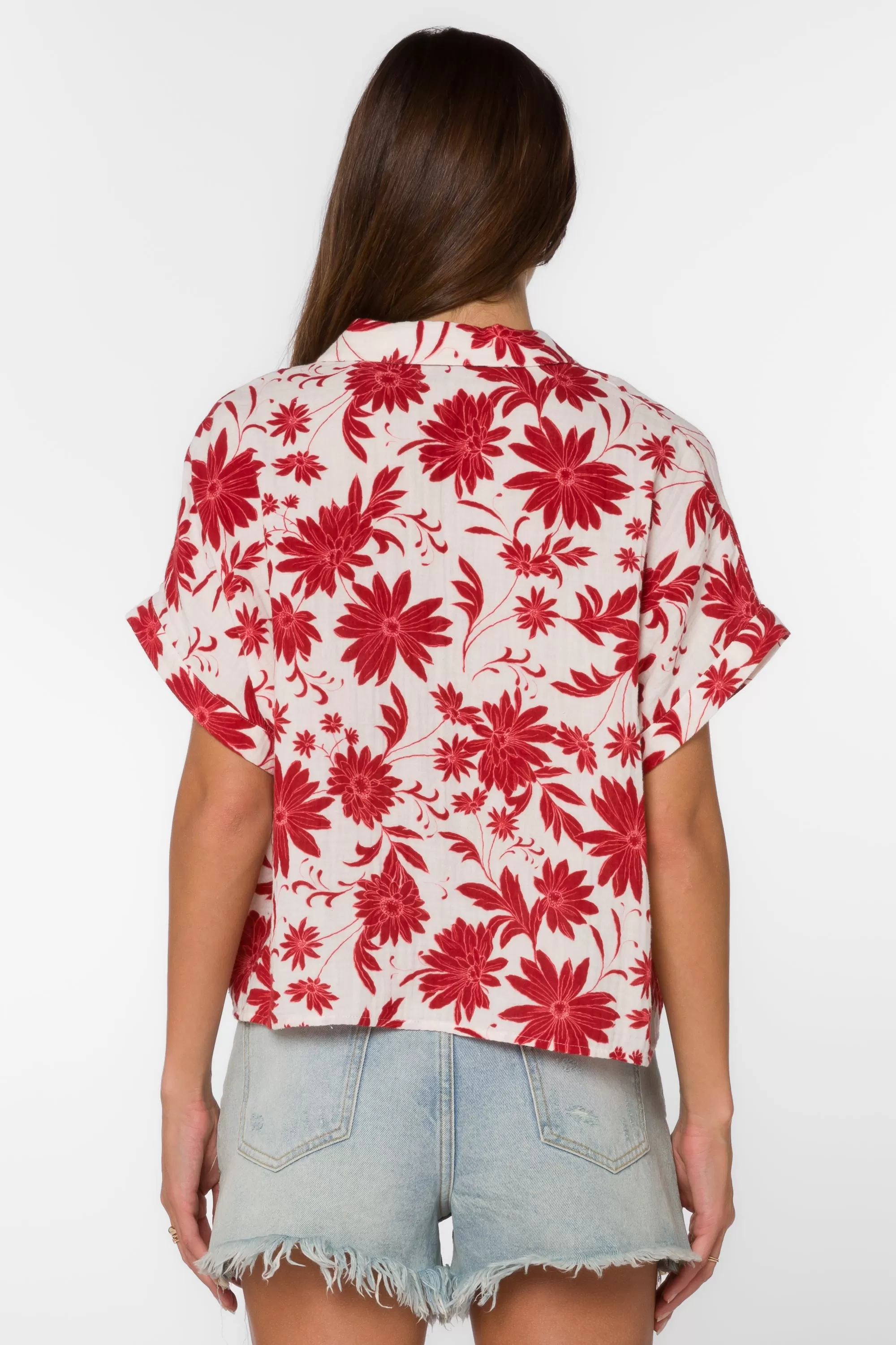 Bane Red Floral Shirt