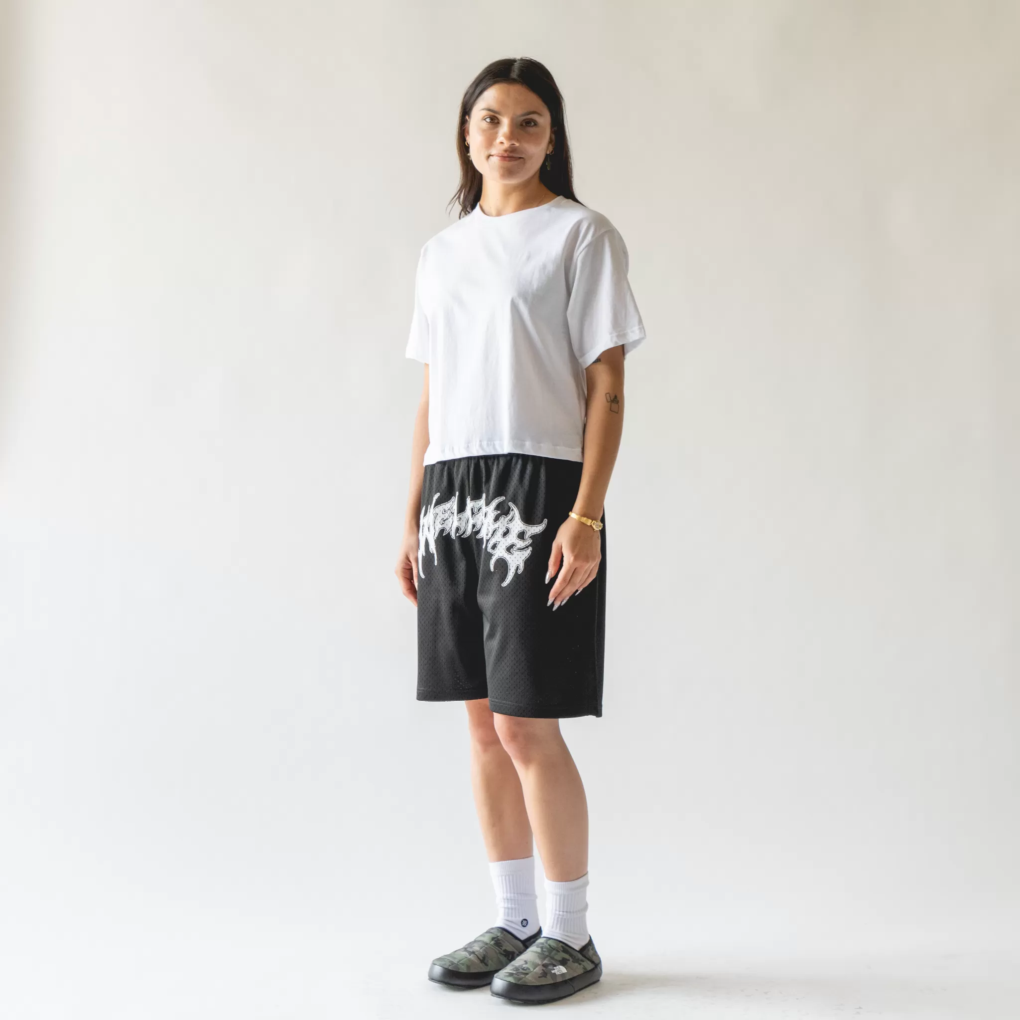 Barb Mesh Shorts - Black