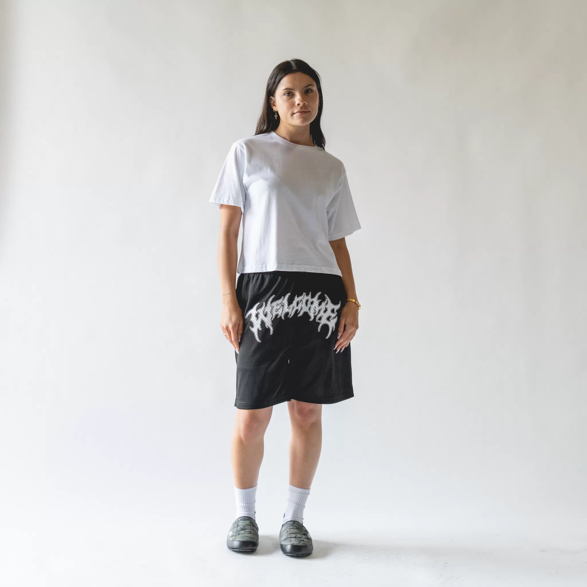 Barb Mesh Shorts - Black