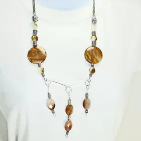 Barika Beaded Agate Costume Jewelry Necklace