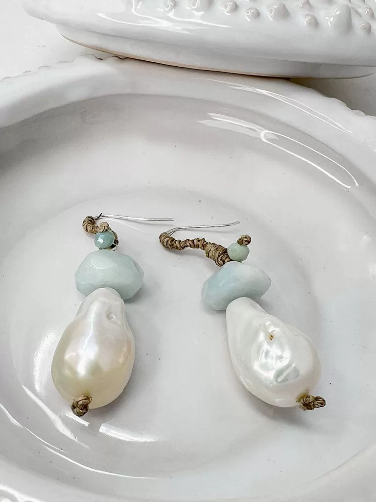 Baroque Chalcedony Linen Drops