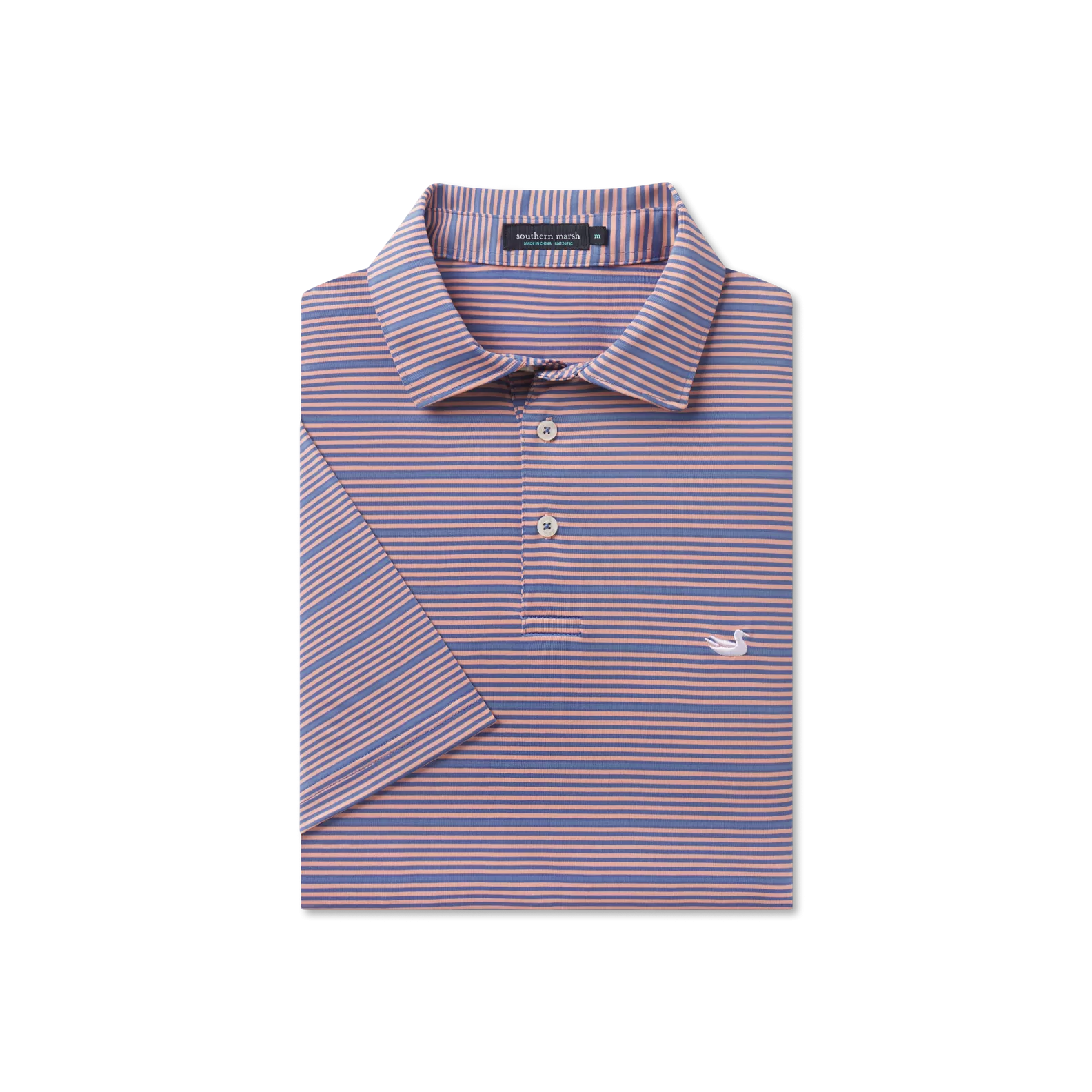 Bermuda Performance Polo - Chenier Stripe