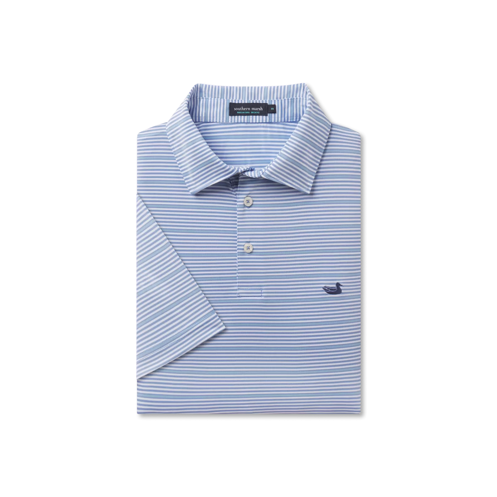 Bermuda Performance Polo - Chenier Stripe