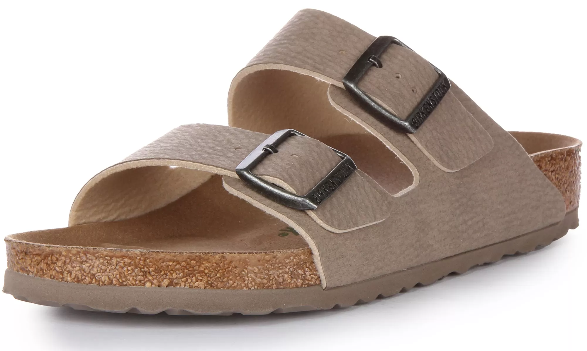 Birkenstock Arizona Vegan In Taupe | Regular Fit