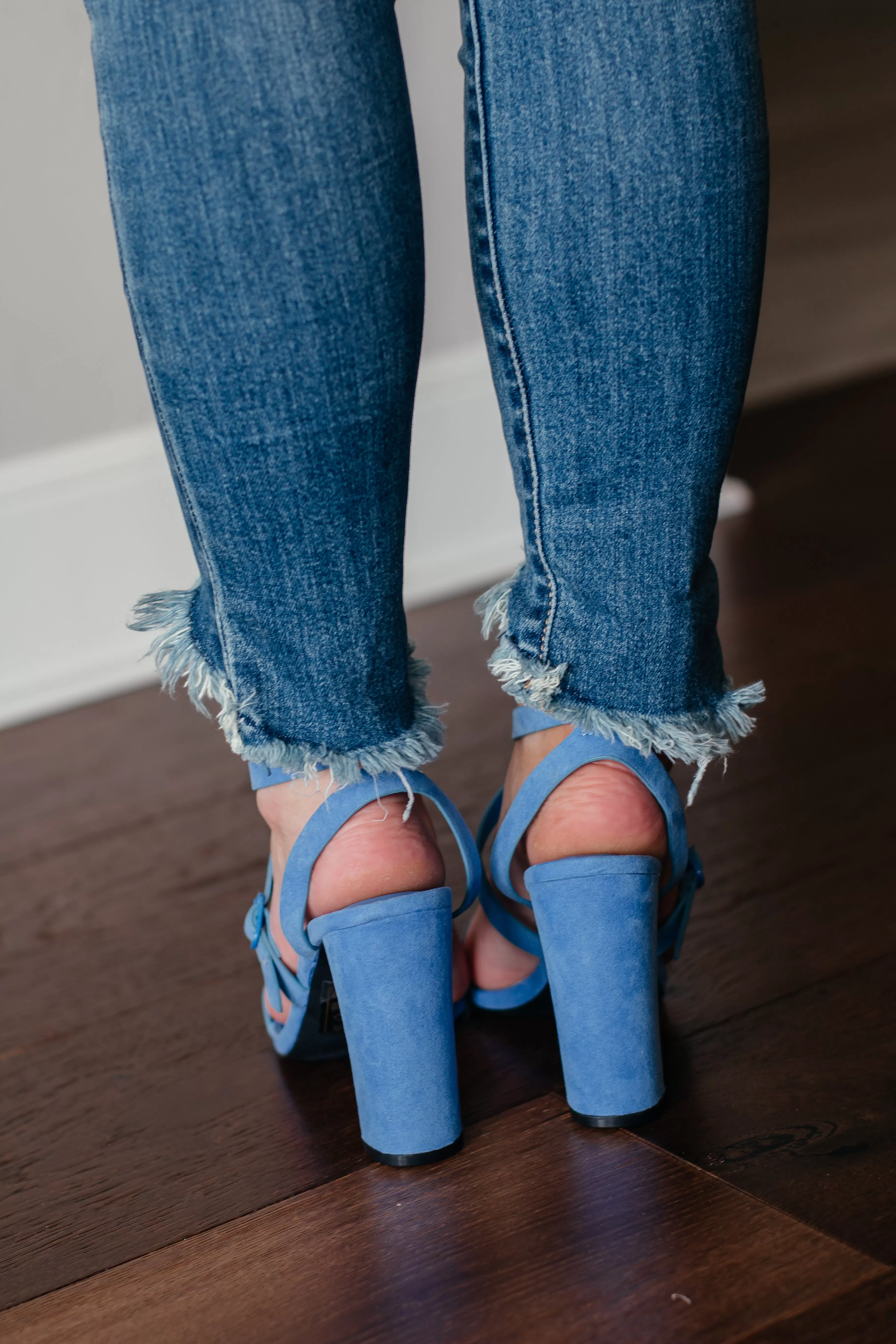 Bixby Blue Strappy Heel