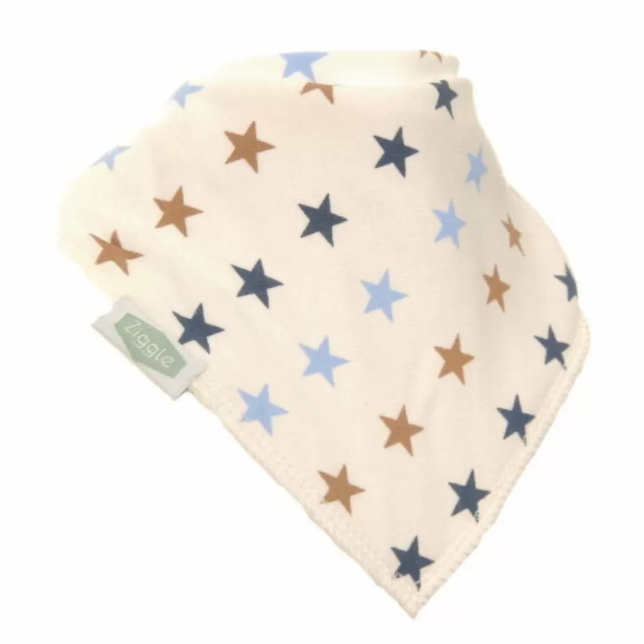 Blue & Beige Stars Bib