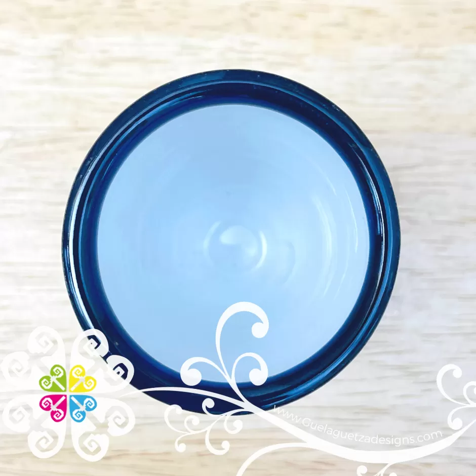 Blue Talavera Clay Shot- Tequilero