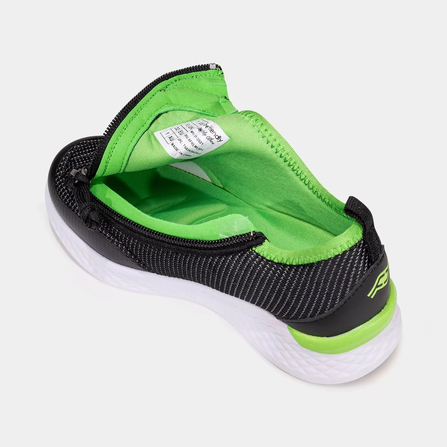 Boy's Lightweight Shoes with Front Zipper Access