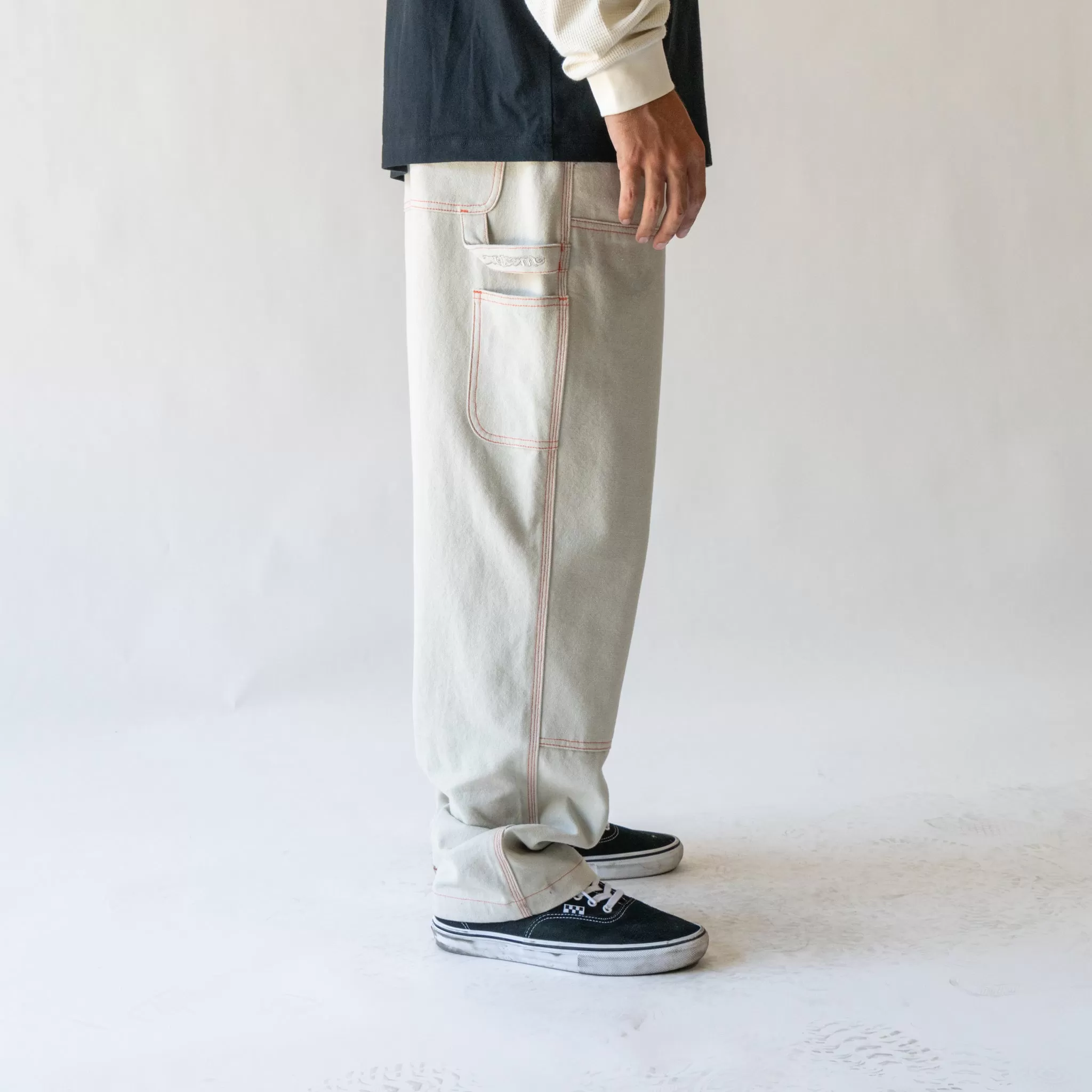 Brace Double-Knee Canvas Carpenter Pant - Moon