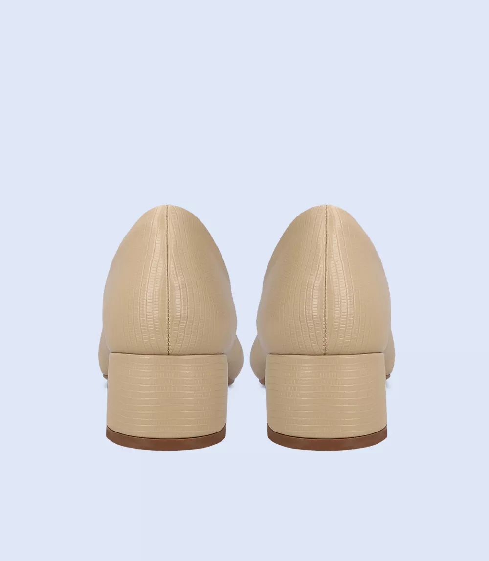 BW8641-BEIGE-Women Casual Court Shoes