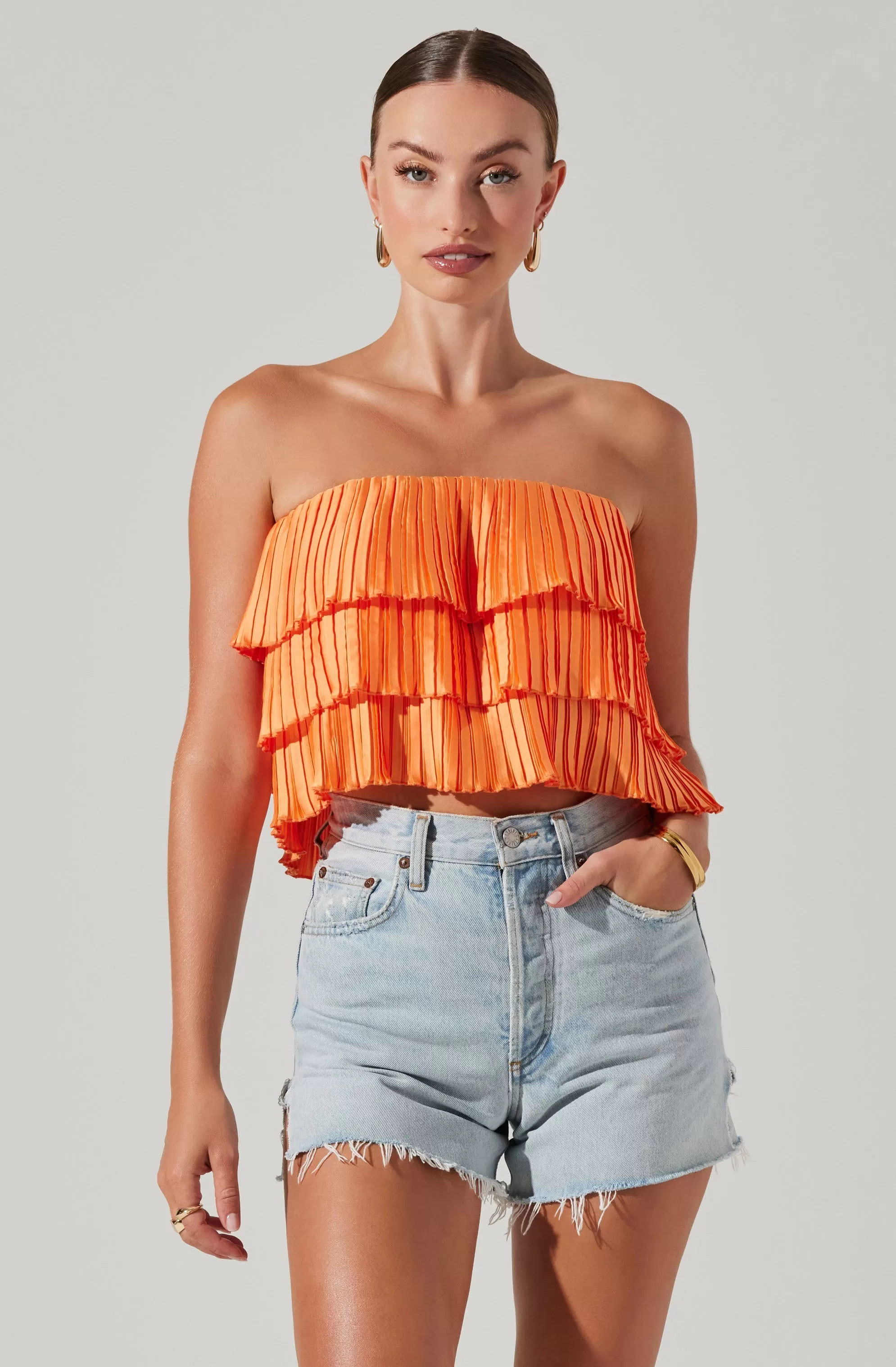 Calita Pleated Tier Sleeveless Top