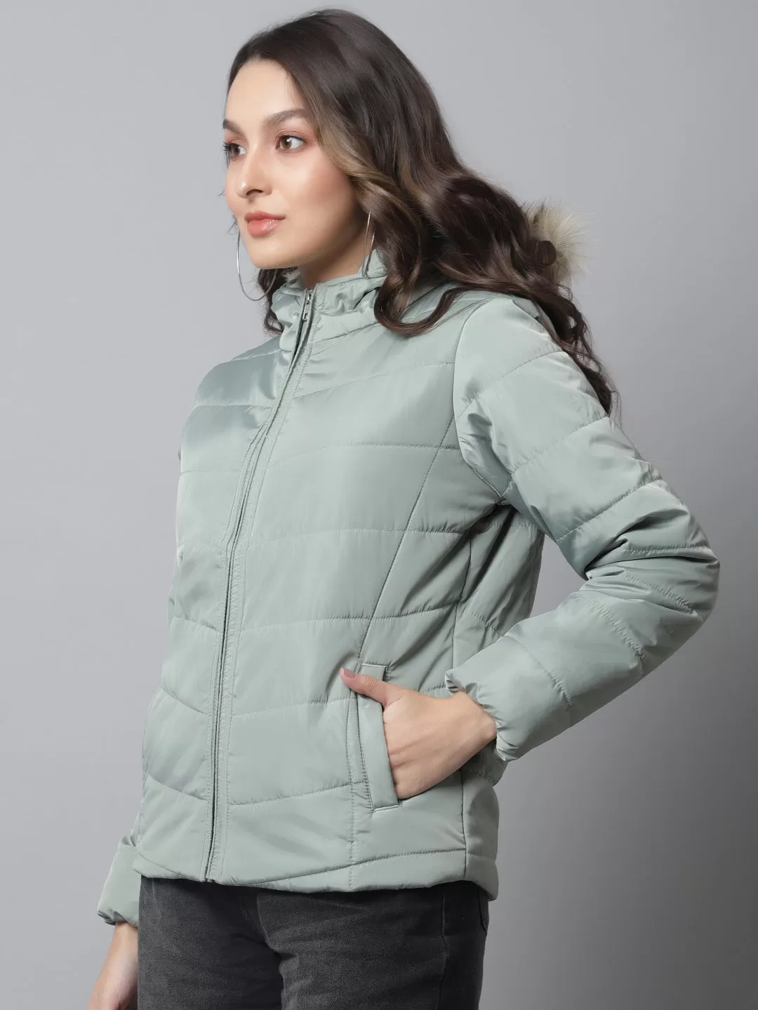 Cantabil  Women Green Jacket