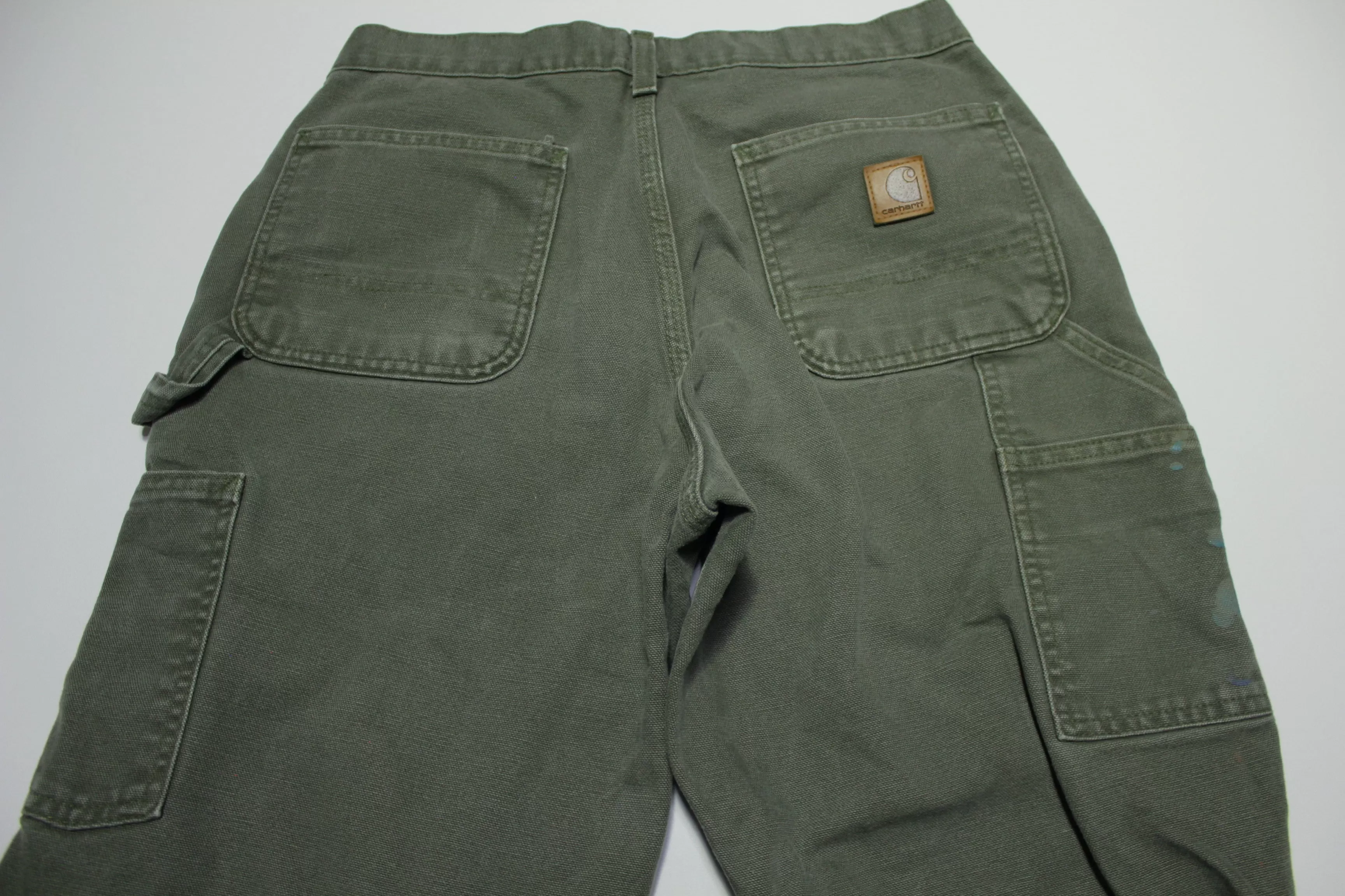 Carhartt B11 Dungaree Fit Duck Wash Canvas Work Construction Pants