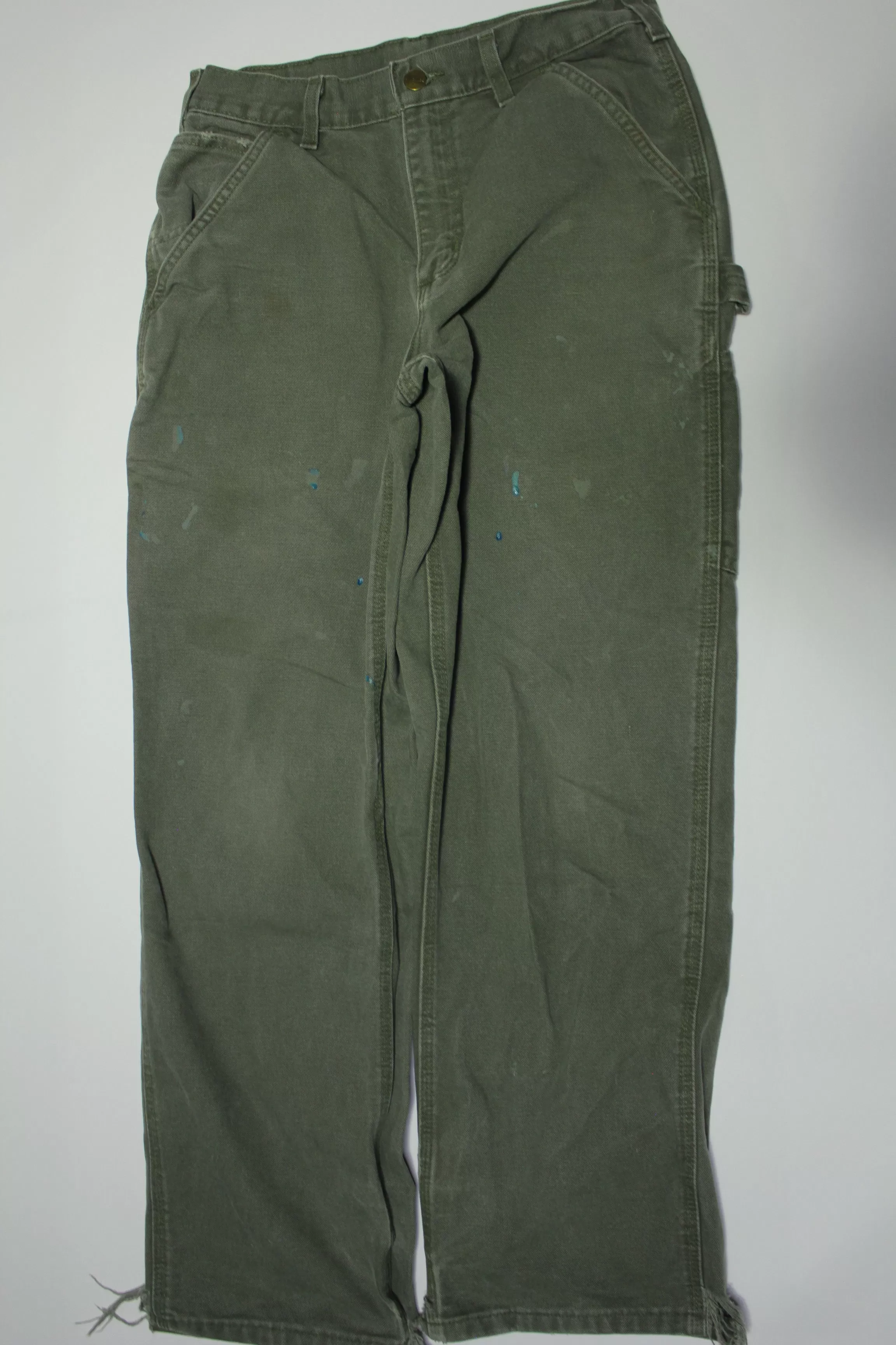 Carhartt B11 Dungaree Fit Duck Wash Canvas Work Construction Pants