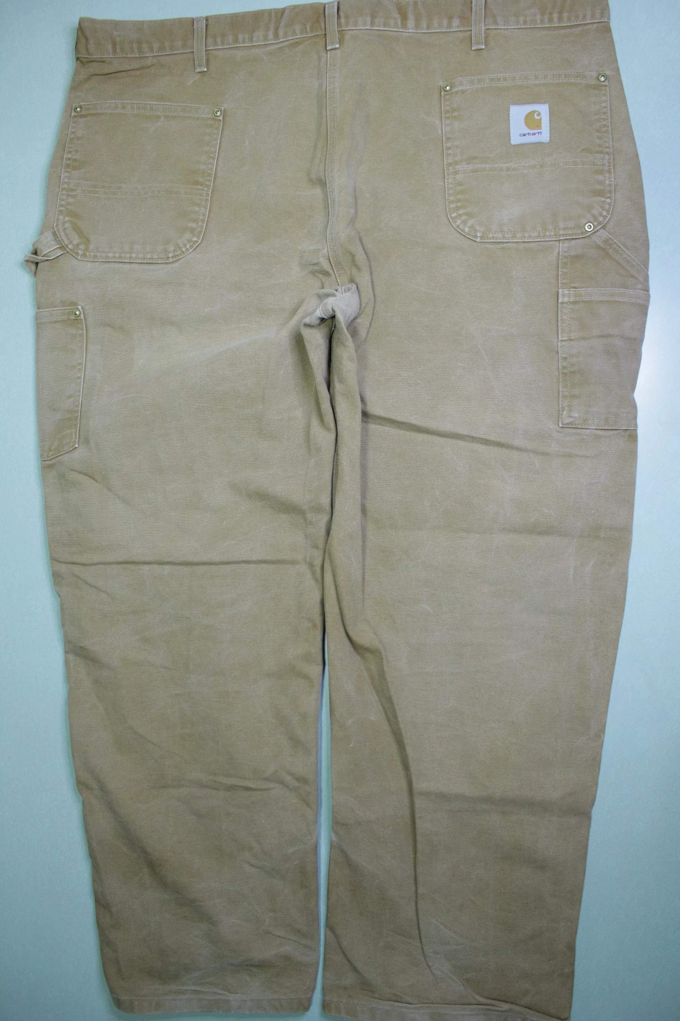 Carhartt Vintage Distressed B01 Double Knee Front Work Construction Utility Pants BRN