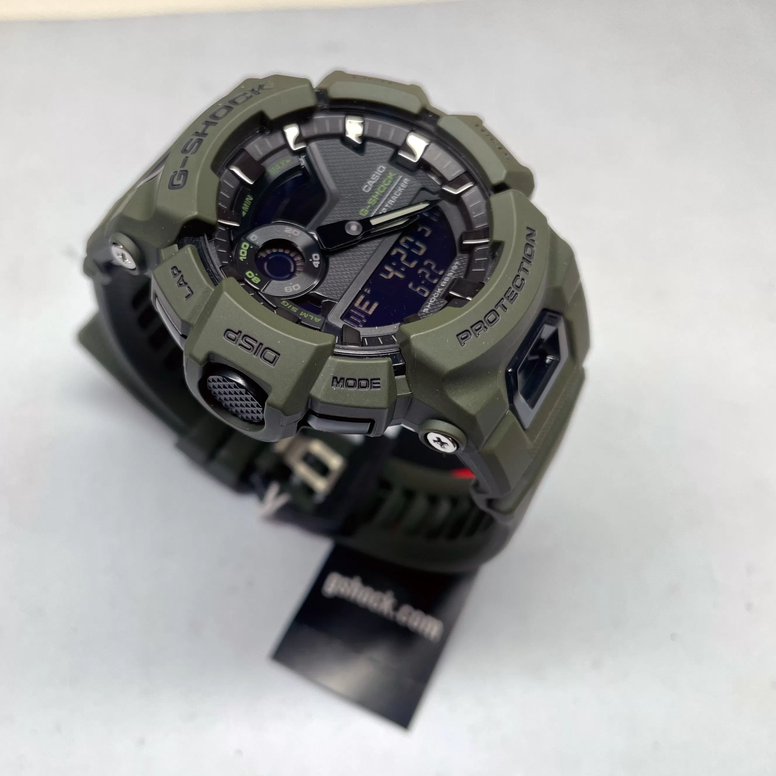 Casio G-Shock Olive Green StepTracker Analog-Digital Watch GBA900UU-3A