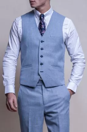 Cavani Miami Men's Sky Blue Waistcoat