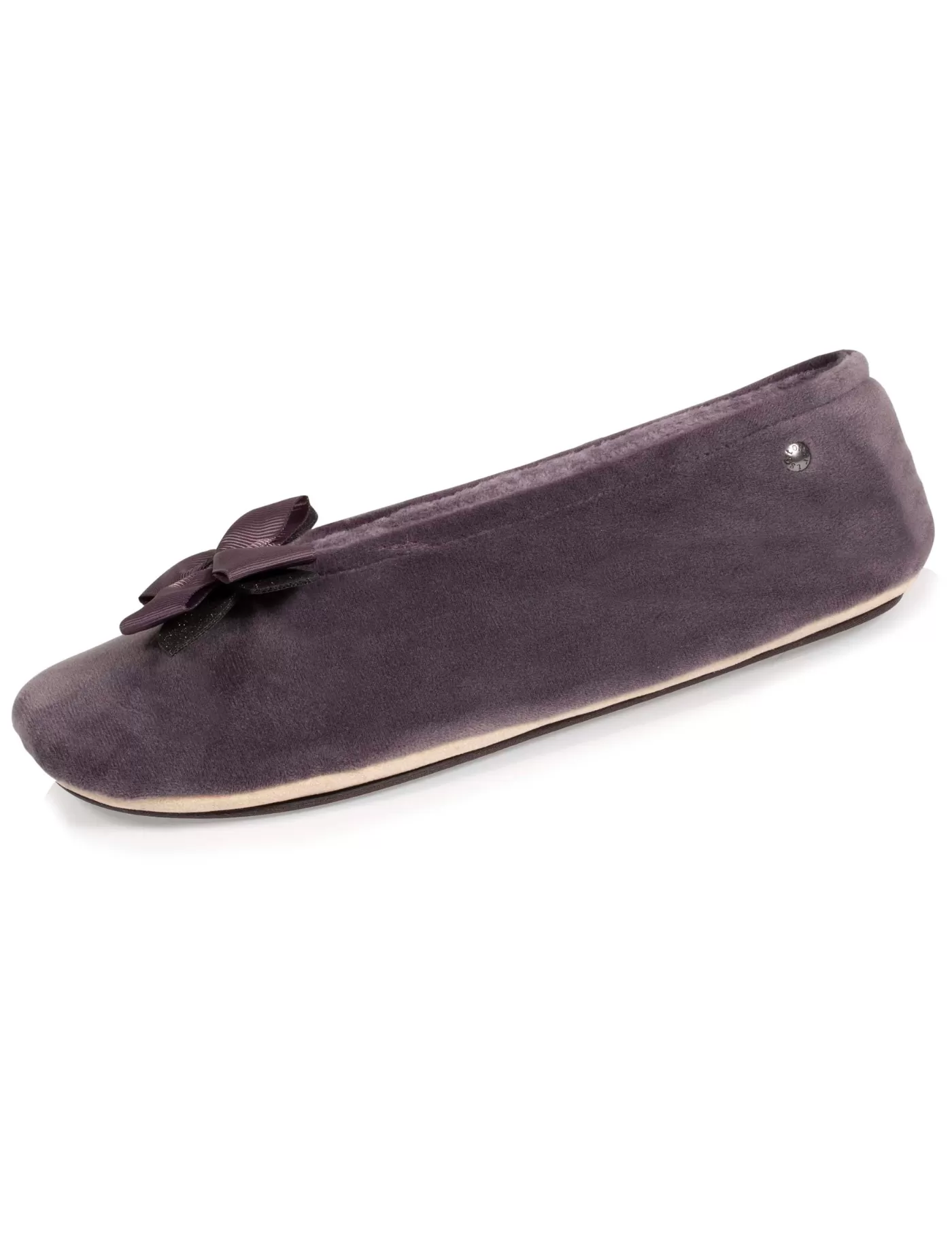 Chaussons ballerines Femme Nud précieux Gris