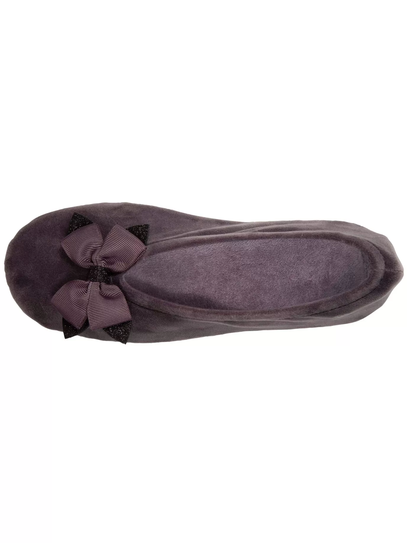 Chaussons ballerines Femme Nud précieux Gris