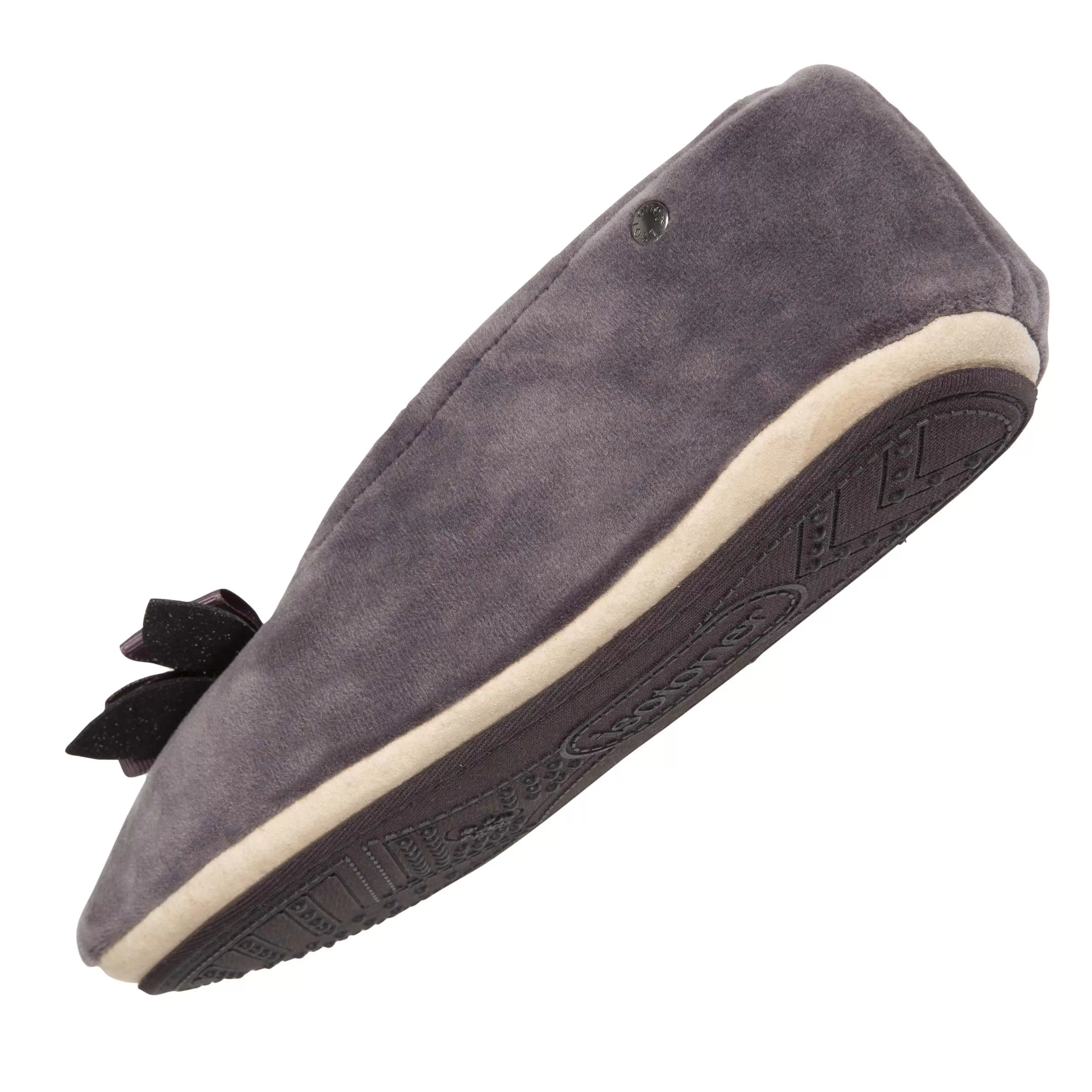 Chaussons ballerines Femme Nud précieux Gris