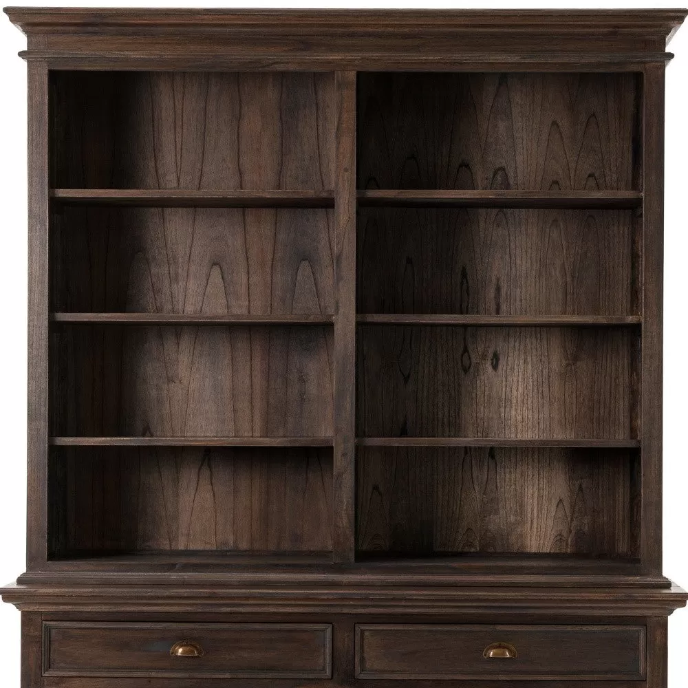 Classic Black Wash Display Hutch