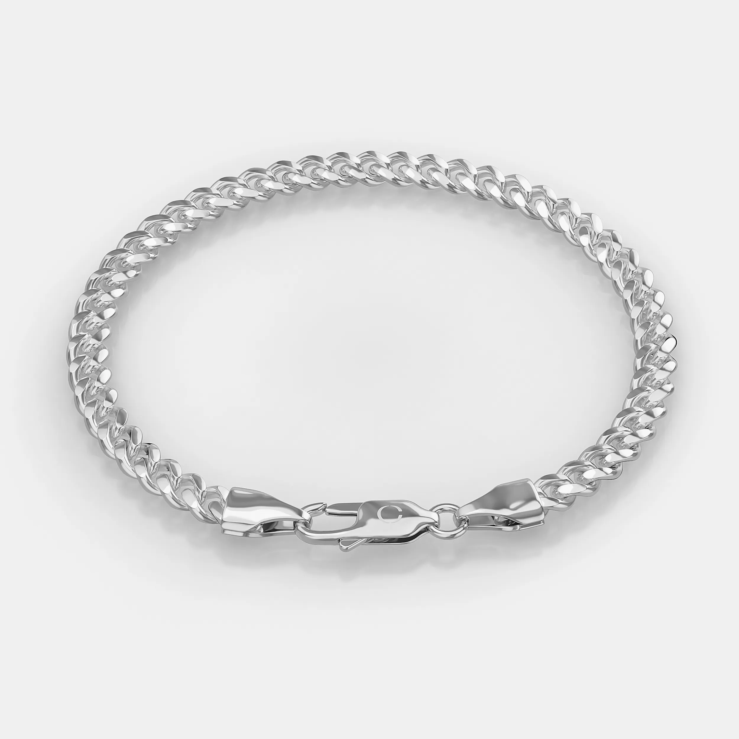 Classic Cuban Link Bracelet 5mm (Silver)