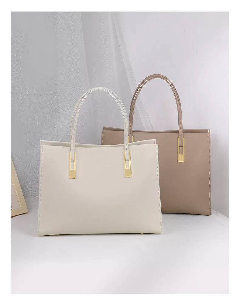 Classic Rommy Leather Tote Bag