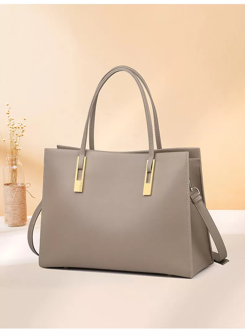 Classic Rommy Leather Tote Bag