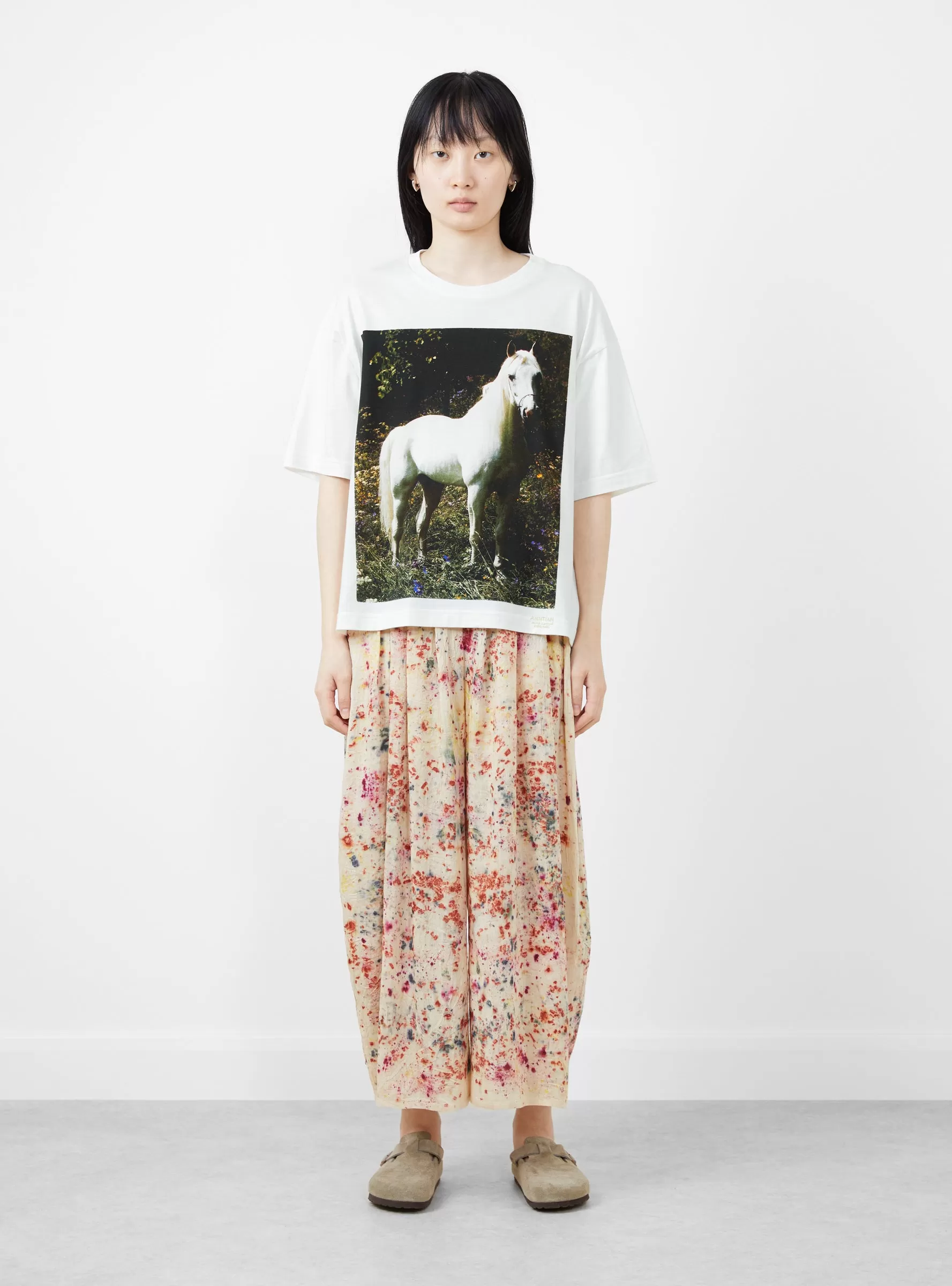 Classic T-Shirt White Horse