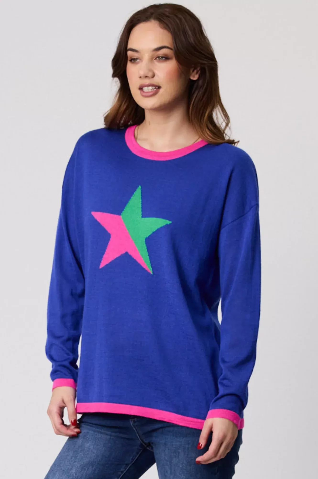 Classified Star Jumper - Cobalt