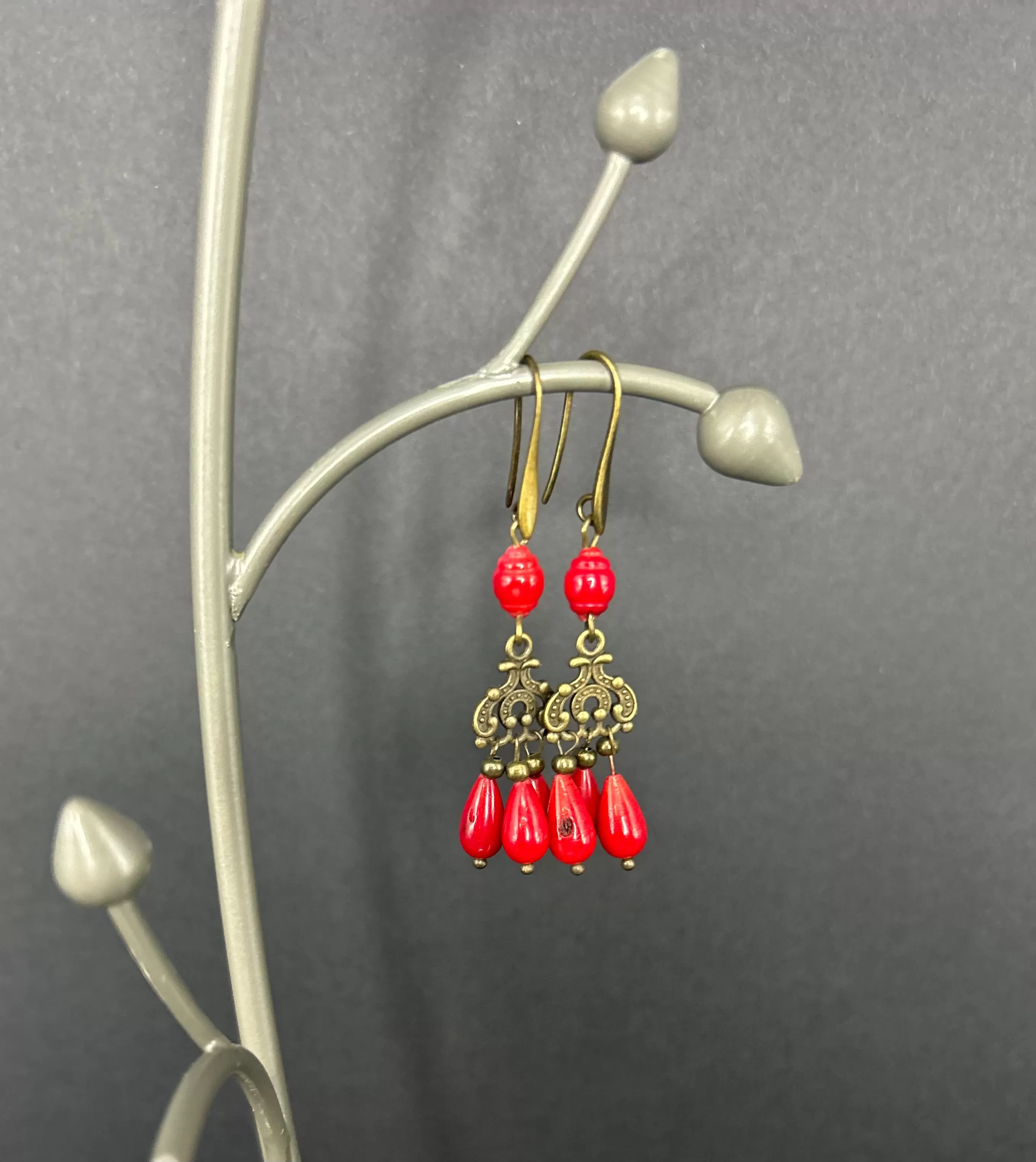 Coral Earrings