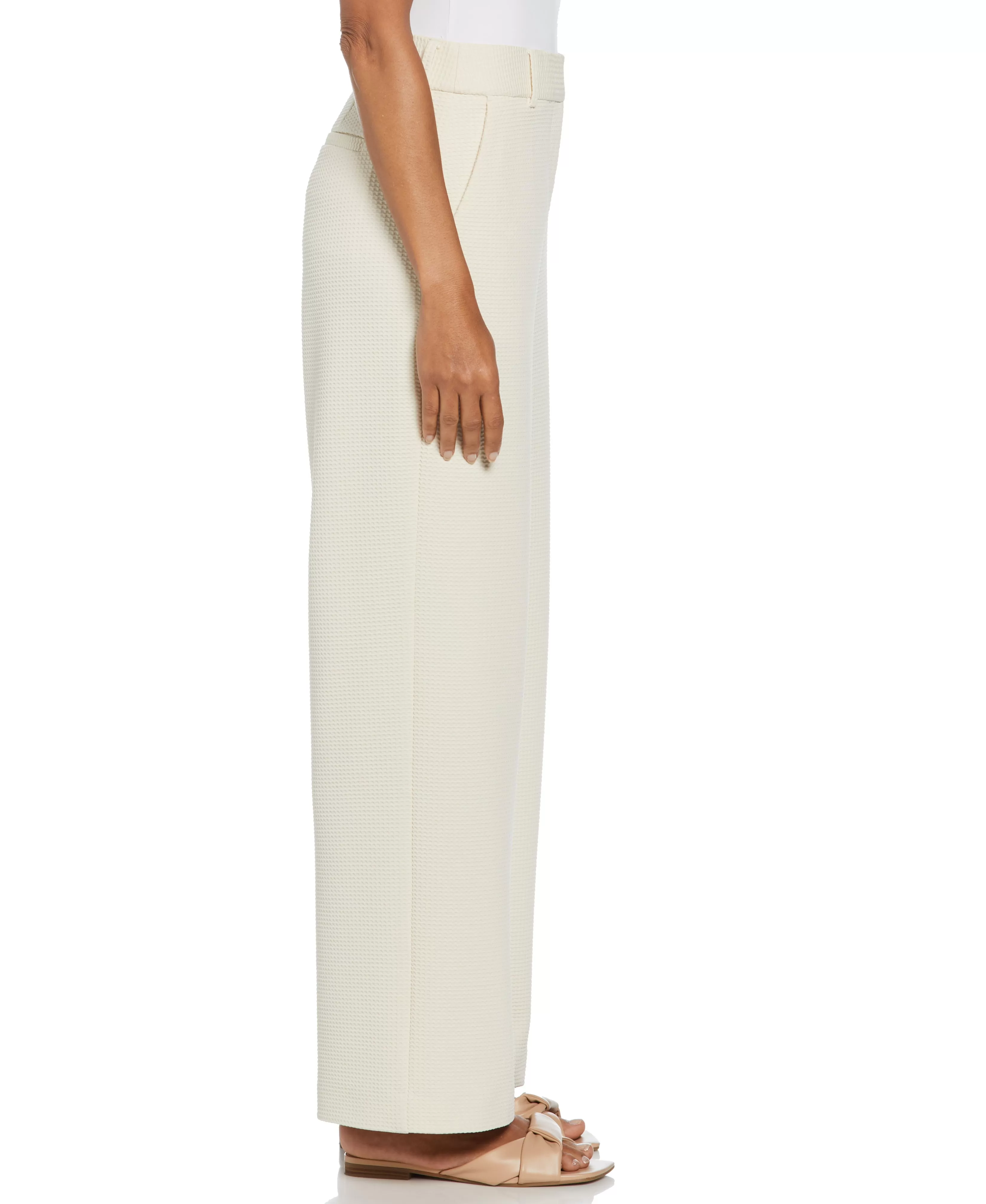 Crease Front Wide Leg Pant