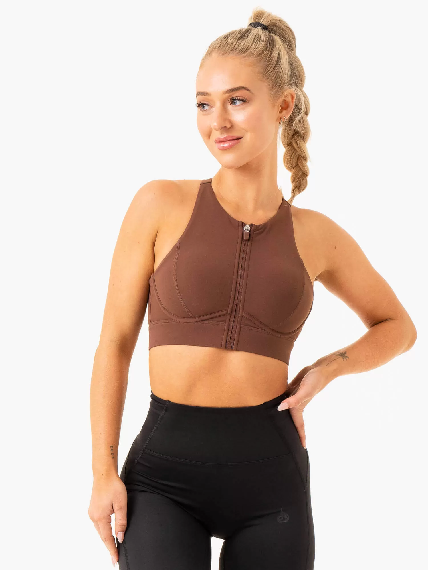 Critical High Impact Sports Bra - Chocolate