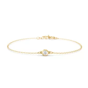 Dainty Diamond Bezel Bracelet