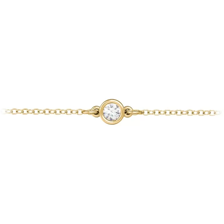 Dainty Diamond Bezel Bracelet